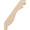 Ekena Millwork 3-inch W x 16-inch D x 22-inch H Copenhagen Rough Cedar Woodgrain TimberThane Knee Brace, Primed BRCUR03X16X22CHGRCPR - alternate 2
